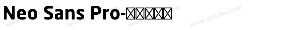 Neo Sans Pro字体转换